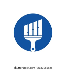 Dibujar el vector de diseño del logotipo de finanzas. Las estadísticas pintan la plantilla de diseño del logotipo vectorial. Concepto de diseño del logotipo financiero y contable.