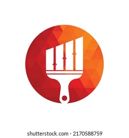 Dibujar el vector de diseño del logotipo de finanzas. Las estadísticas pintan la plantilla de diseño del logotipo vectorial. Concepto de diseño del logotipo financiero y contable.