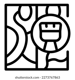 Pintar el vector de contorno del icono del piso. Baldosa de madera. Textura del hogar