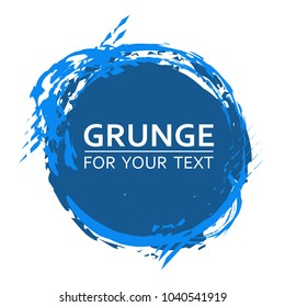 Paint frame. Vector abstract background with ink brush strokes. Grunge background. Vector colorful paint splashes. Grunge frame with space for text.