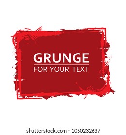 Paint frame. Vector abstract background with ink brush strokes. Grunge background. Vector colorful paint splashes. Grunge frame with space for text.