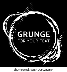 Paint frame. Vector abstract background with ink brush strokes. Grunge background. Vector colorful paint splashes. Grunge frame with space for text.