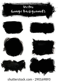 Paint Grunge Backgrounds Set