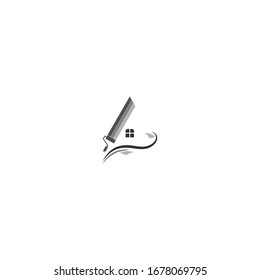 plantilla de vector de negocio del logotipo de la Casa de pintura