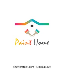 paint House logo business vector