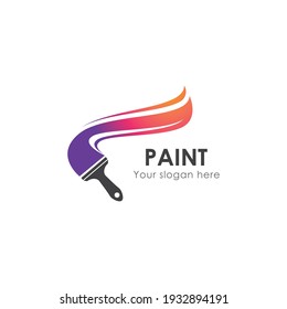 Paint House logo business vector template