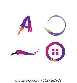 Modelo de vetor de negócios de logotipo Paint House