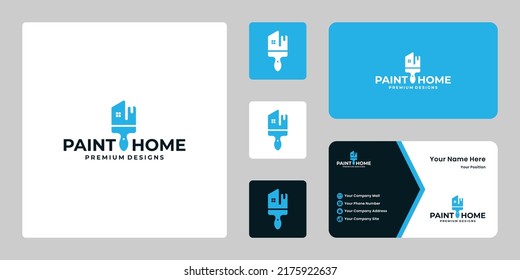 paint house logo design creative and modern