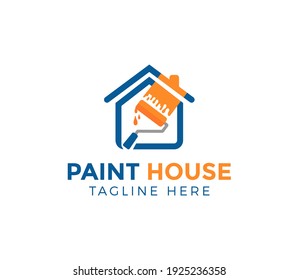 Paint House Logo Design Icon Symbol Stock Vector (Royalty Free ...