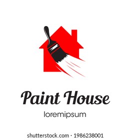 Paint House logo or symbol template design