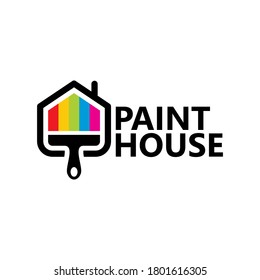 Paint House Logo Template Design Vector
