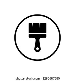 Paint icon. Paint brush icon. Paint roller icon