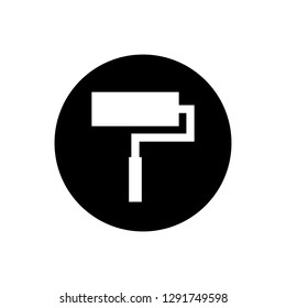 Paint icon. Paint brush icon. Paint roller icon