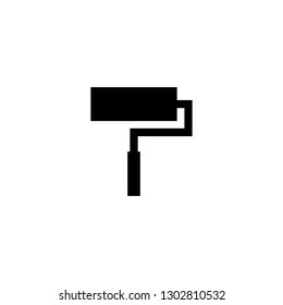 Paint icon. Paint brush icon. Paint roller icon