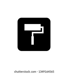 Paint icon. Paint brush icon. Paint roller icon