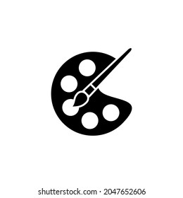 Paint icon. paint brush sign and symbol. paint roller icon vector