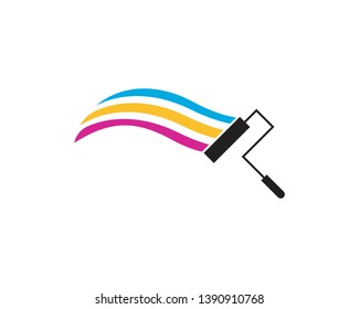 Paint icon business logo vector