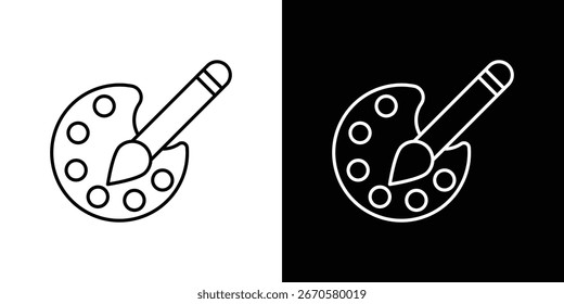 Colección de iconos de pintura. Diseño web, App.