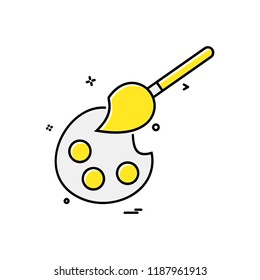 Paint icon design vector