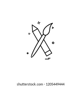 Paint icon design vector