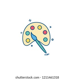 Paint icon design vector