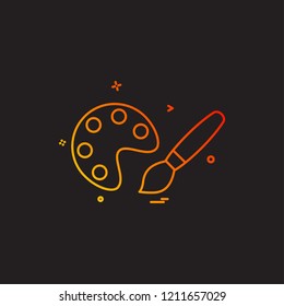 Paint icon design vector