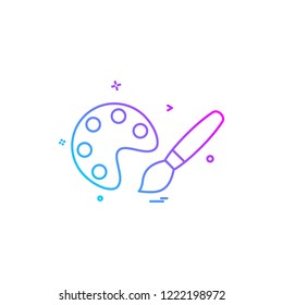Paint icon design vector