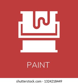  Paint icon. Editable  Paint icon for web or mobile.