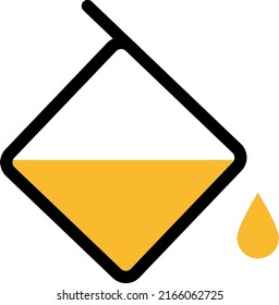 Paint Symbol, Illustration, Vektorgrafik auf weißem Hintergrund.