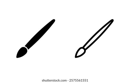 Paint icon logo design. paint brush sign and symbol. paint roller icon vector