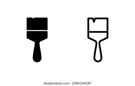 Paint icon logo design. paint brush sign and symbol. paint roller icon vector