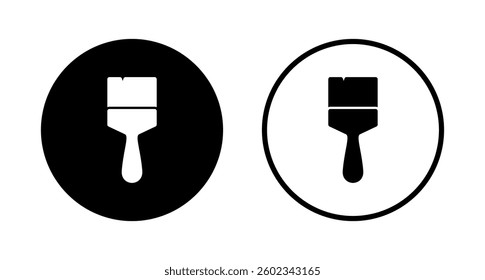 Paint icon logo design. paint brush sign and symbol. paint roller icon vector