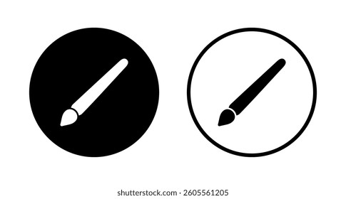 Paint icon logo design. paint brush sign and symbol. paint roller icon vector