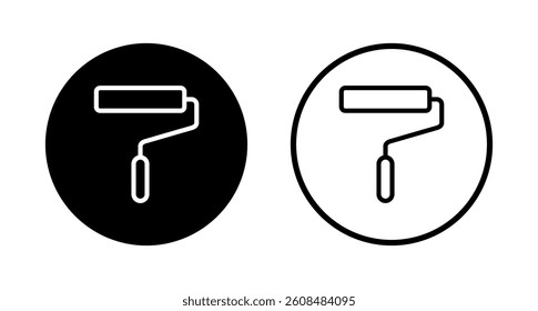 Paint icon logo design. paint brush sign and symbol. paint roller icon vector