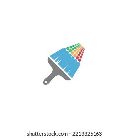 Paint icon logo design illustration vector