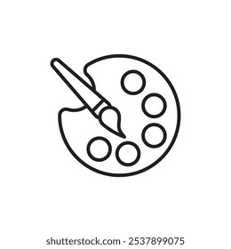 Paint icon logo set vector