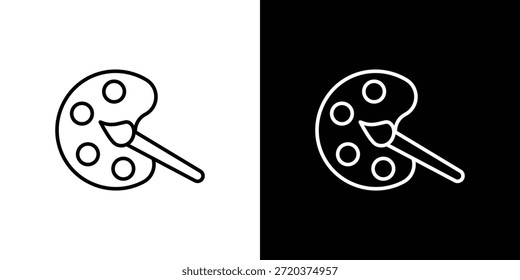 Ícone Pintar. Design de vetor minimalista. Traçado editável. EPS10
