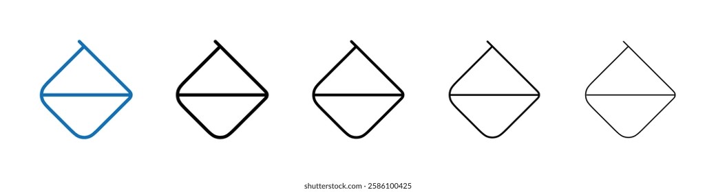 Paint icon Outline vector logo for web ui