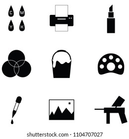 paint icon set