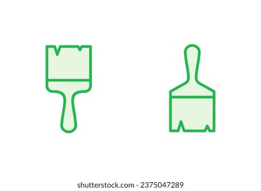 Paint icon set. paint brush icon vector. paint roller icon vector