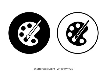 Paint icon set. paint brush icon vector. paint roller icon vector