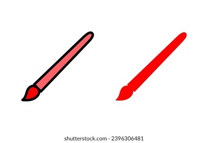 Paint icon set illustration. paint brush sign and symbol. paint roller icon vector