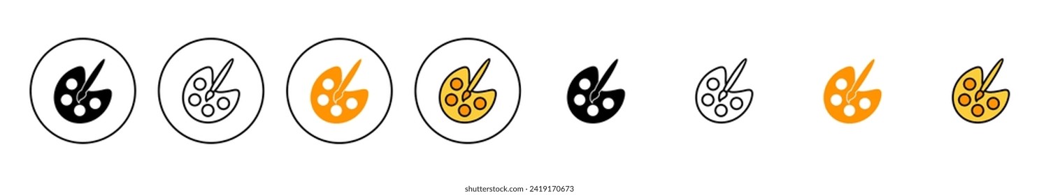 Paint icon set vector. paint brush sign and symbol. paint roller icon vector