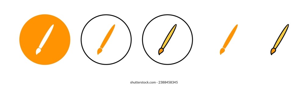Paint icon set for web and mobile app. paint brush sign and symbol. paint roller icon vector