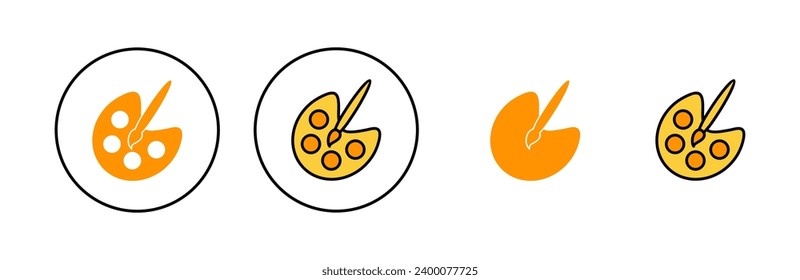 Paint icon set for web and mobile app. paint brush sign and symbol. paint roller icon vector