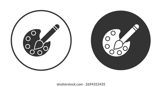 Paint icon. Simple vector illustration. Silhouette Icon Set.