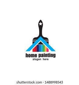 Paint icon symbol logo template

