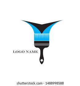 Paint icon symbol logo template

