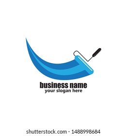 Paint icon symbol logo template

