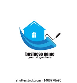 Paint icon symbol logo template

